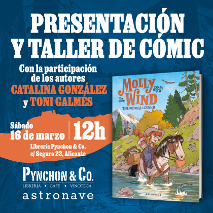 Presentación y taller de cómic con los autores de 'MOLLY WIND' en Alicante