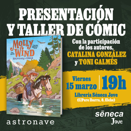 Presentación y taller de cómic con los autores de 'MOLLY WIND' en Elche