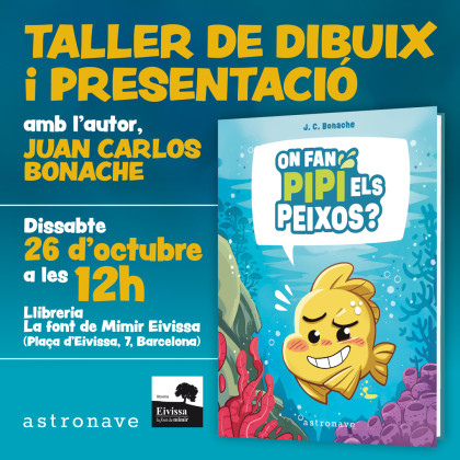 Presentación y taller de dibujo con Bonache en Barcelona