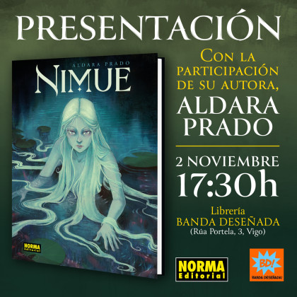 Presentación de 'NIMUE' con Aldara Prado en Vigo