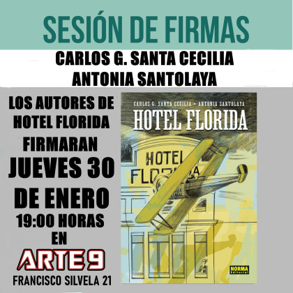 Sesión de firmas de 'Hotel Florida' en Madrid