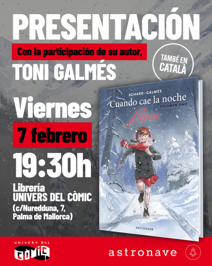 Presentación de 'CUANDO CAE LA NOCHE' con Toni Galmés en Palma de Mallorca