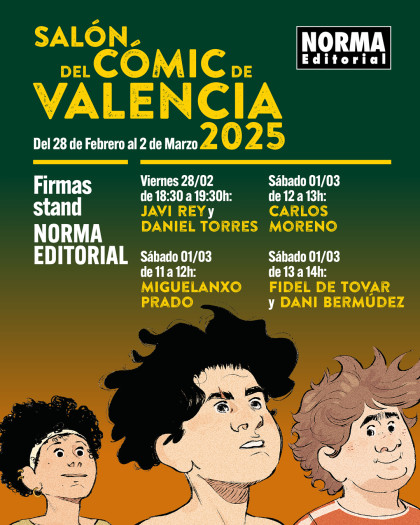 Horario de firmas de nuestro stand del Salón del Cómic de Valencia - Parte 1